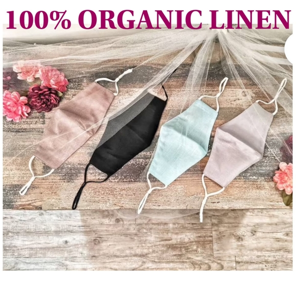 4/$20 Linen Face Mask | Reusable Face Masks - Picture 2 of 9